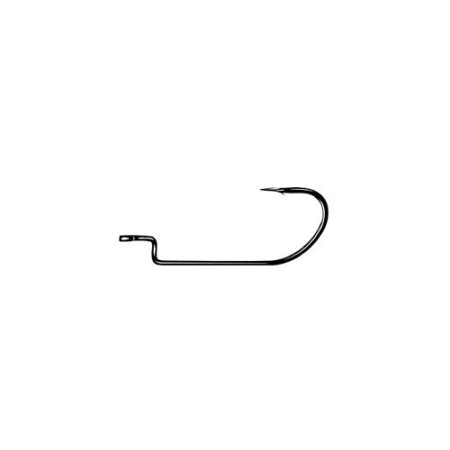 Owner Worm Hook Black Chrome X-Strong Offset