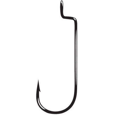 Gamakatsu Wide Offset Shank Worm Hook - Black