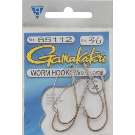 Gamakatsu Weedless Worm Hook Bronze Size 2/0