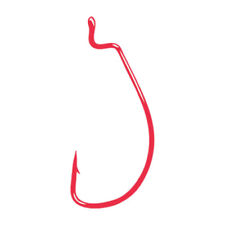 Gamakatsu Superline Worm Hook X-Wide EWG Red Offset - 2/0 - 5 Per Pack