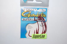 Gamakatsu Superline Worm Hook X-Wide EWG Red Offset - 2/0 - 5 Per Pack