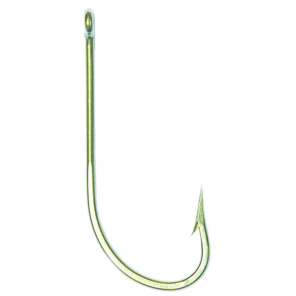 Mustad Poly Bag Hooks Stainless Oshaugnessy 10 Per Carton - Size 1/0