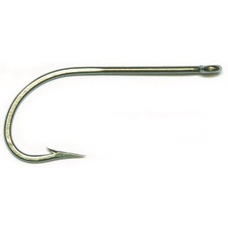 Mustad Poly Bag Hooks Stainless Oshaugnessy 10 Per Carton - Size 1/0