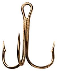 Mustad Treble Hook Bronze Size 4/0 25 Per Box