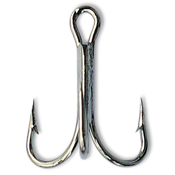 Mustad Treble Hook Black Nickel 4X Strong Size 4 25 Per Box