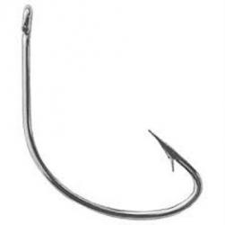 Mustad Poly Bag Hooks Nickel Wide Gap 10 Per Carton Order 10 - Size 1/0 Hollow Point