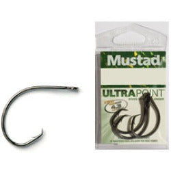 Mustad Ultra Demon Circle Hook Black Nickel 1X 10 Per Pack - Size 1