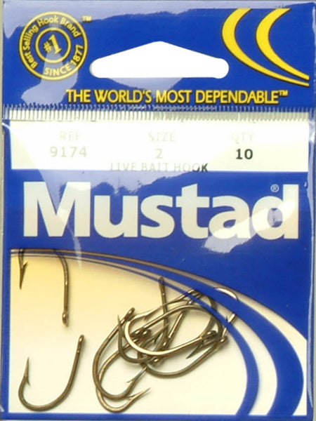 Mustad Poly Bag Hooks Bronze Oshaug Extra Short