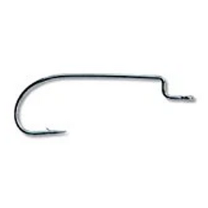 Mustad Ultra Point Worm Hook Black Offset Sproat Bend 5 Pack