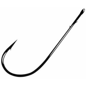 Gamakatsu Superline Worm Hook Black Round Bend