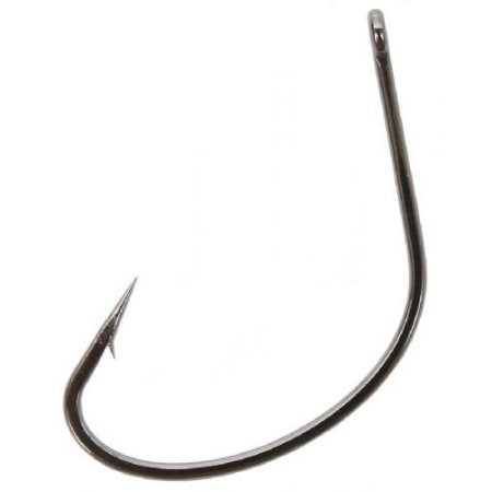 Gamakatsu Shiner Hook Black Nickel Wide Gap 1/0 6 Per Pack